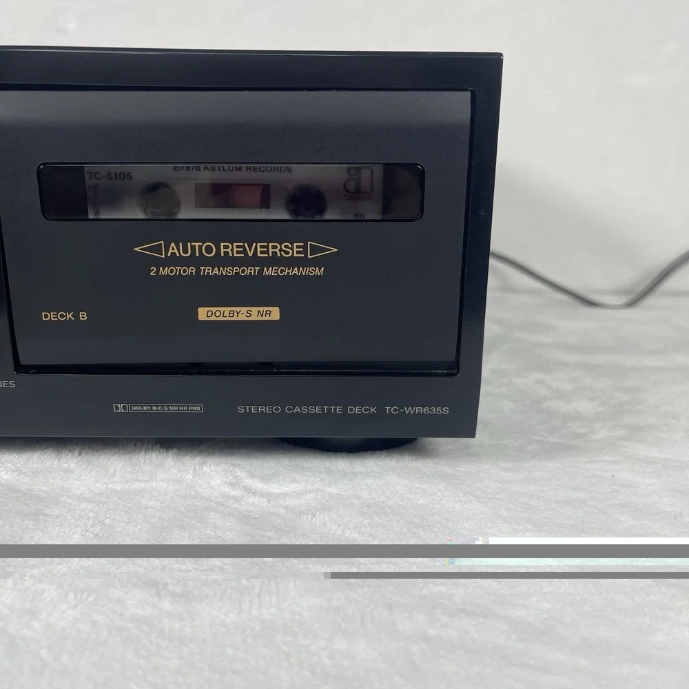 Vintage Sony TC-WR635S Stereo Cassette Tape Deck Audio Player Dolby - FOR PARTS
